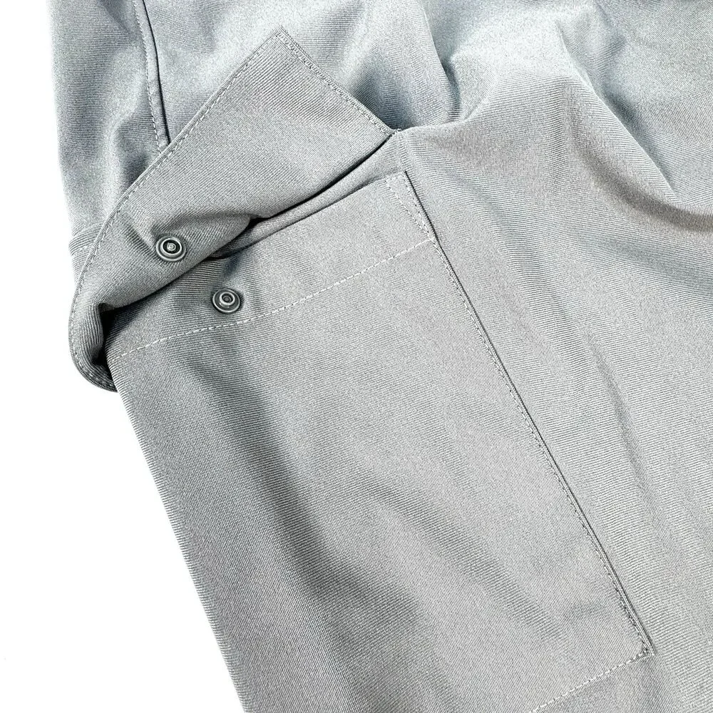 Zyia Active Gray Jogger Cargo Pants Drawstring Mens Size Medium